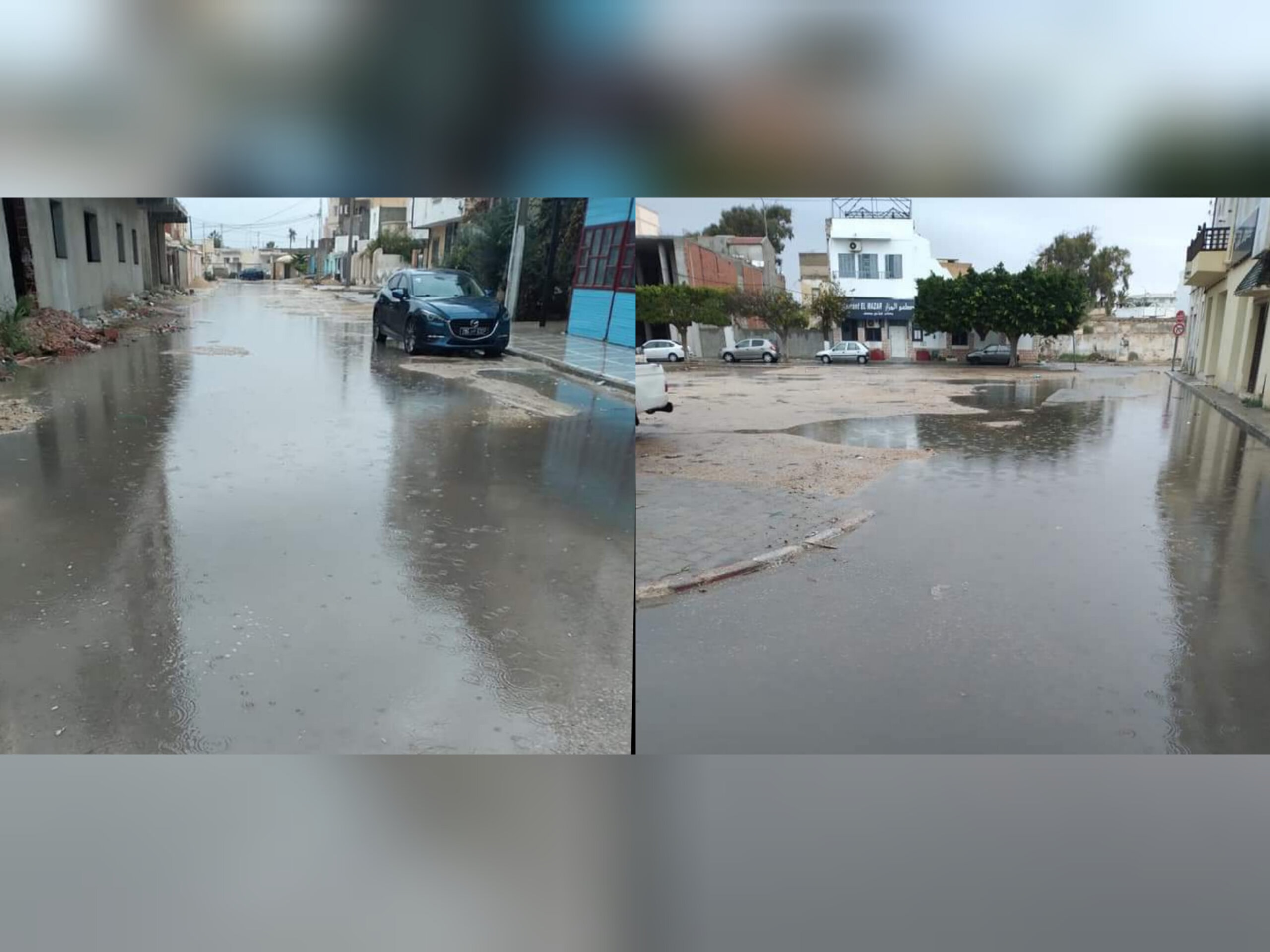 الغيث النافع بولاية قابس : منافع بالمناطق الريفية ونقمة ببعض المناطق الحضرية 